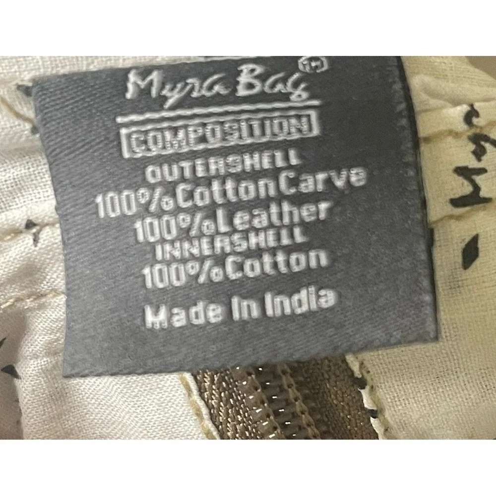 Myra Cowhide Leather Crossbody Bag Small Phone Pocket Western Boho EUC